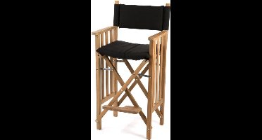 Stuurstoel II Hoog Teak Premium met Zwarte kussenset