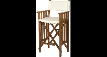 Stuurstoel II Hoog Teak Premium met Crème kussenset