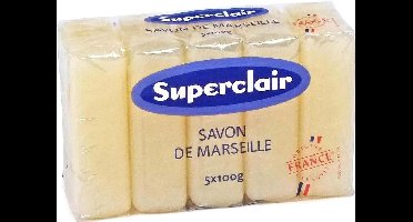 Superclair Marseille handzeep - 5 x 100gr