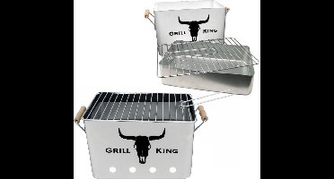 Grill King BBQ - Houtskool barbecue - Retro model