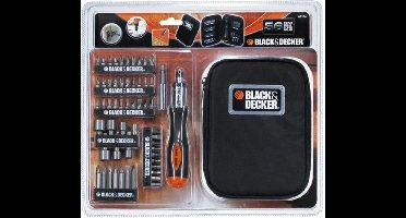 Black+Decker A7104-XJ - Schroevendraaier Set - Ratelschroevendraaier - 56 Elementen - Ergonomische Handgreep