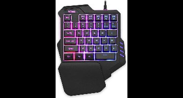 Mini RGB Gaming Toetsenbord - RGB Backlight - Mini Gaming Keypad - Plug & Play - Zwart