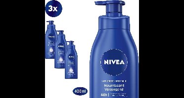 NIVEA Verzorgende Bodymilk met Pomp - 3 x 400 ml