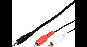 Basic Aansluitkabel 3.5 (m)-2tulp(m) 1,5m