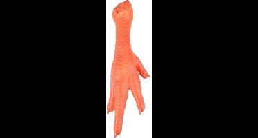 Hondenspeelgoed latex kippenpoot - Oranje - 16.5 x 8.5 x 47 cm