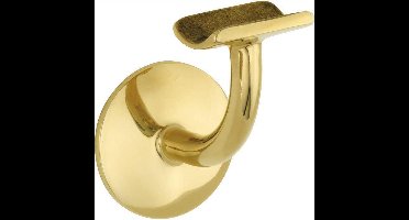 Leuninghouder Elegant hol M8 messing ongelakt