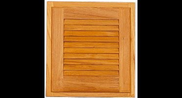 ARC Marine teakhouten Jalousiedeur met kozijn 30,5 x 30,5 cm