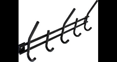 Intersteel Kapstok 5 haken zwart