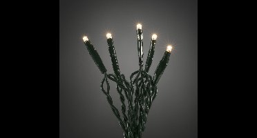 Konstsmide 6353-120 Micro-lichtketting Binnen Energielabel: G (A - G) werkt op het lichtnet Aantal lampen 50 LED Warmwit Verlichte lengte: 3.43 m