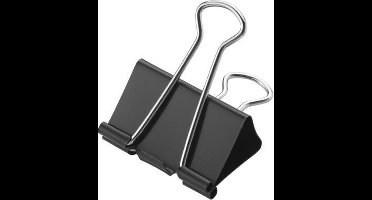 Westcott papierklem - 5 cm - metaal - zwart - 12 stuks in doos - AC-E10705