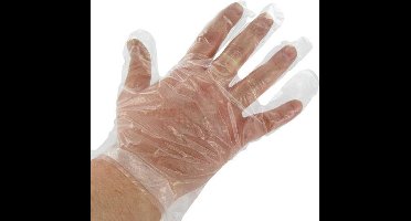 Polyethyleen disposable handschoenen | 100-stuks (50 paar)