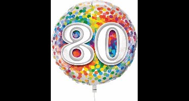 Qualatex - Folieballon confetti 80