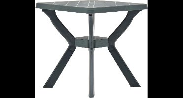 vidaXL - Bistrotafel - 70x70x72 - cm - kunststof - groen