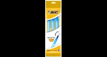 BIC Round Stic Blauw Stick balpen Medium 3 stuk(s)