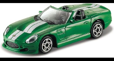 Bburago Shelby SERIES ONE groen/wit schaalmodel 1:43