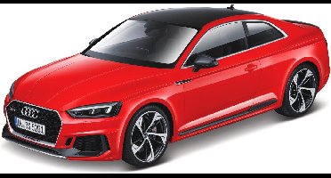 Bburago Modelauto/speelgoedauto Audi RS5 Coupe - rood - 19 cm - schaal 1:24