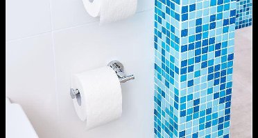 tesa Luup reserverolhouder, verchroomd metaal