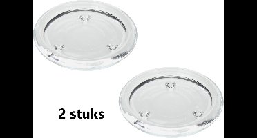 Kaarsplateau Glas - voor stompkaars - 10 cm per 2 stuks
