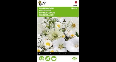 2 stuks - Buzzy - Zomerbloemen Witte Tinten