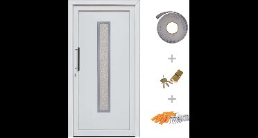 vidaXL - Voordeur - 88x200 - cm - wit