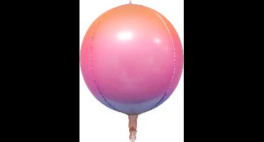 Folie ballon Fluoriserend 4 D| 22 inch | 55 cm | Oranje| Roze| Paars|Blauw | DM-Products
