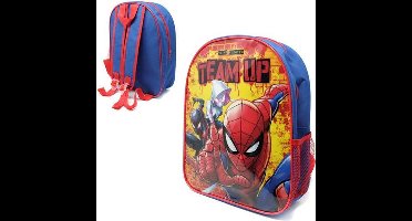 SPIDERMAN Rugtas - blauw / rood - Spider-Man rugzak - 30 x 25 cm.
