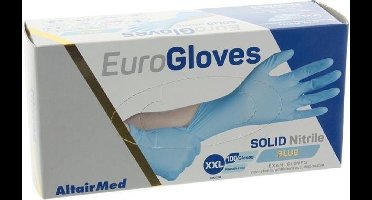 Nitril Handschoenen poedervrij 100 stuks Blauw XXL