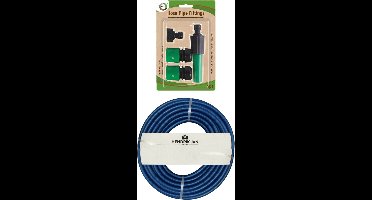 Hendrik Jan Tuinslang 15 meter - anti knik - 13mm - professional - met koppelstukken/spuitstuk