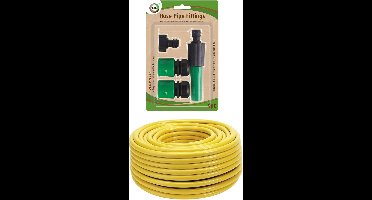 Hendrik Jan Tuinslang 25 meter - anti knik - 13mm - met koppelstukken/spuitstuk set