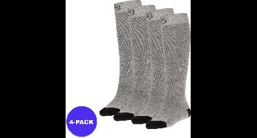 Apollo (Sports) - Skisokken kind - Plain - Unisex - Grijs - 31/34 - 4-Pack - Voordeelpakket