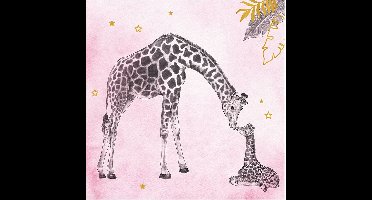 Servetten baby safari pink (20 stuks)