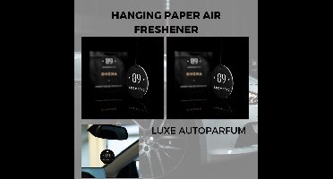 Luxury Car Air Freshener - Aromatic 89 - Auto Luchtverfrisser - Hanging Paper Air Freshener-2 stuk - Autogeur - Car Parfum - Autogeur - Luchtverfrisser - Cadeau voor hem - Cadeau voor haar - Vaderdag - valentijn cadeautje voor hem - By design