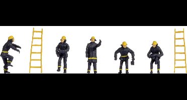 NOCH 18001 H0 Brandweer figuren Geverfd, Staand