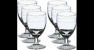 Royal Leerdam Likeur/borrelglazen - 6x stuks - transparant - Gilde serie - 35 ml