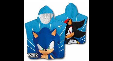 Sonic The Hedgehog microfibre poncho towel