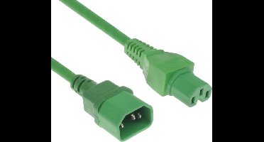 ACT Netsnoer C14 - C15 groen 1,2 m AK5306