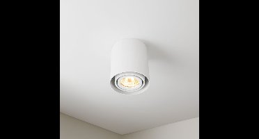 Opbouw spot armatuur wit | 90x100mm | Rond | GU10 fitting