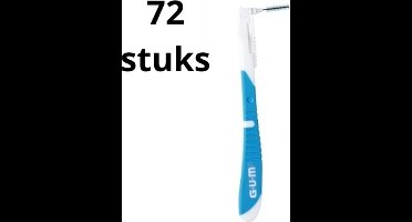 GUM Bi-Direction 0.9 mm Blauw - 2 x 36 stuks - Voordeelverpakking