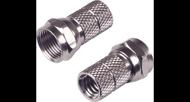 Scanpart F connector - Koppelstuk voor Coax Kabel - Geschikt voor Ziggo - Male - 5.5 mm - 2 stuks