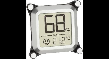 TFA Dostmann Humidore Thermo- en hygrometer Zilver