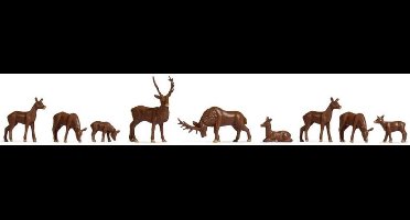 NOCH 38211 N Herten figuren Geverfd, Staand, Liggende