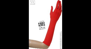 handschoenen lycra 37cm rood