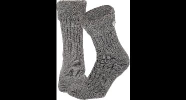 Apollo - Huissokken Dames - Ultra Soft - Donker Grijs - One Size - Fluffy sokken - Slofsokken