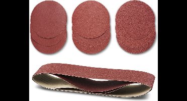 Parkside Schuurpapier - Voor band en schijfschuurmachine - Korrel: 80 / 120 / 180 - Toepassingsgebied: hout, metaal - Set: 12 stuks - Voor het schuren van zacht en hard hout - Met verschillende korrels - Schijfschuurpapier met klittenband