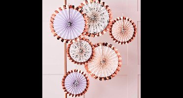 Ginger Ray - Ginger Ray - Tea Party - Waaier set (6 stuks)