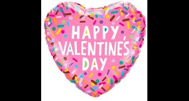 Folieballon Valentine’s Sprinkles Herz 45 cm