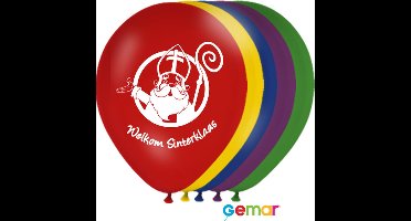 Ballonnen Welkom Sinterklaas Assortiment (Helium)