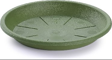 PlasticForte Opvangschaal Plantenpot - groen - D16 cm - Kunststof - voor pot D20/22 cm