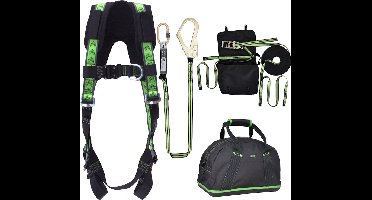 Kratos complete set valbeveiliging standaard-plus - Horizontale leeflijn - Leeflijn band - Maat S-L