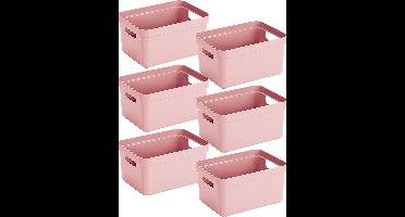 Sunware - Sunware Sigma home opbergbox 13L set van 6 - roze